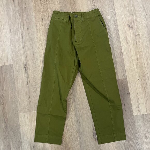 Alex Mill Green Lightweight Pants Size 0 - Picture 3 of 7